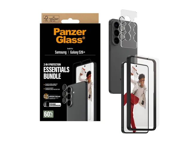 PanzerGlass Hoops 2-in-1 Bundle Samsung Galaxy S26+ | Ultra-Wide