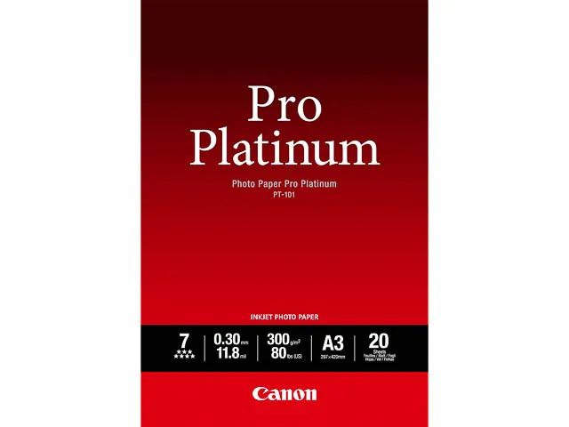 Pt 101 Canon Fotopapier A3 300 Gram Mat Glossy
