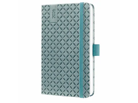Weekagenda Flair A6 2026 (NL/FR/EN/DU) Ocean Blue Hardcover