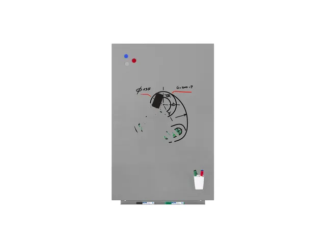 Tableau blanc Rocada Skinpro 75x115cm gris laqué