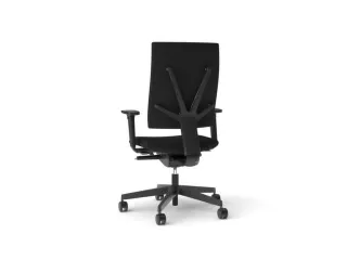 Bureaustoel Zwart Frame Zwart Synchroonmechanisme Met Armleuning - 4