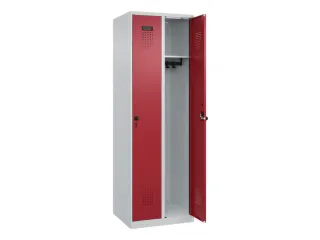 locker,HxBxD 1850x600x500mm,2vak,vak B 300mm,draaigrendel - 2