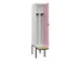 locker met bank,voor scheiding van kleding,HxBxD 2120x400x815mm,1vak
