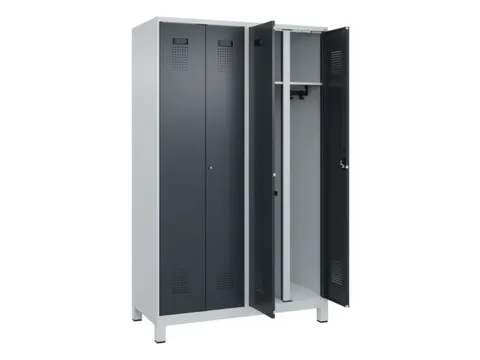 locker voor scheiding van kleding,HxBxD 1950x1200x500mm,4vak