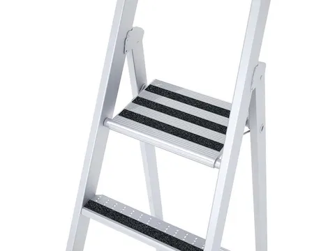 veiligheidsladder,eenzijdig,3treden m. R13-laag,Stand H 0,8m