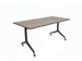 Table pliante Schaffenburg 160x80cm Cerisier Havane 25mm Cadre Noir
