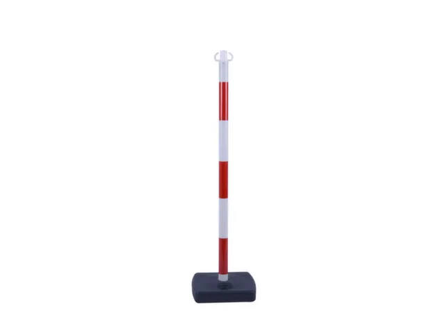 set kettingstaanders,4xpalen,4xvoet,4xketting,paal HxØ 930x40mm