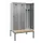locker met bank,voor scheiding van kleding,HxBxD 2120x1200x815mm,3vak