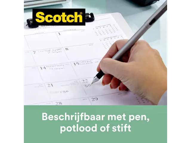 Plakband Scotch Magic 900 19mmx30m onzichtbaar mat