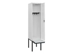 locker met bank,HxBxD 1950x400x815mm,1vak,vak B 400mm,cilinderslot