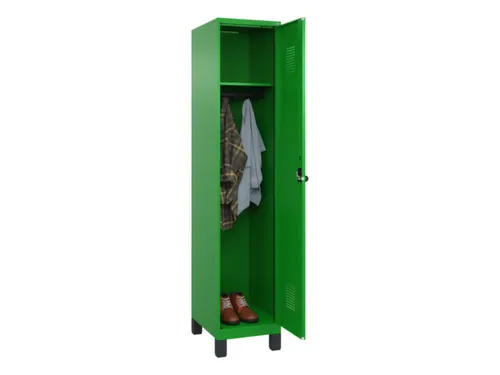 locker,HxBxD 1950x400x500mm,1vak,vak B 400mm,draaigrendel,voeten