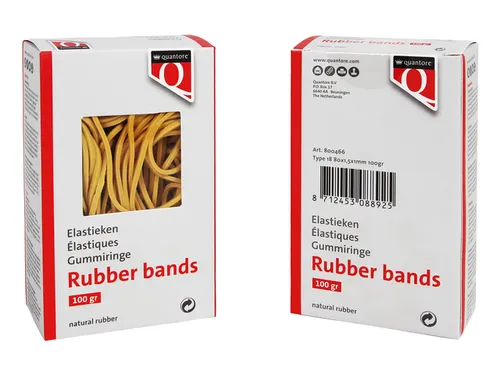 Elastiek Quantore 18 80x1,5x1mm 100gram