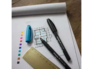 Fineliner Schneider Topliner 967 Zwart 0.4mm - 9