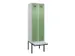 locker met bank,voor scheiding van kleding,HxBxD 2120x600x815mm,2vak