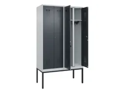 locker voor scheiding van kleding,HxBxD 2120x1200x500mm,4vak