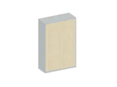 Schuifdeurkast 1540x1000x430mm Romp Lichtgrijs Decor Front Esdoorn