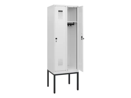 schoollocker,HxBxD 1950x600x500mm,2vak,vak B 300mm,draaigrendel