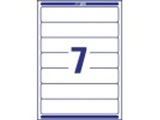 Avery L4760-25 Rugetiket smal 192x38mm zelfklevend wit 175 stuks - 5