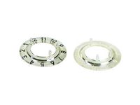 Dial For 15mm Button (transparent - White 12 Digits)