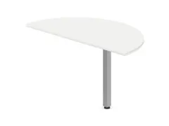 aanbouwtafel,i.h.v.,HxBxD 720-840x1200x600mm,halfrond,Bl-wit