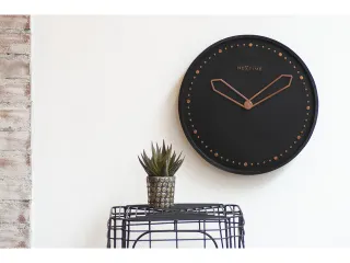 Wandklok NeXtime dia. 35 cm, polyresin, zwart - 6
