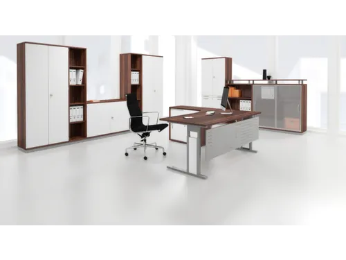 hangmappenkast 770x1000x430mm 2hangmappenframes Lichtgrijs+ Esdoorn