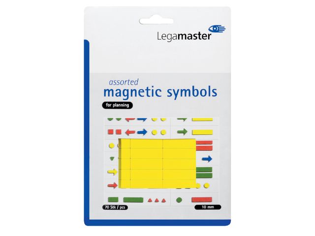 Magneet Legamaster Symbolen 10mm Geel Assorti | WhiteboardOnline.be