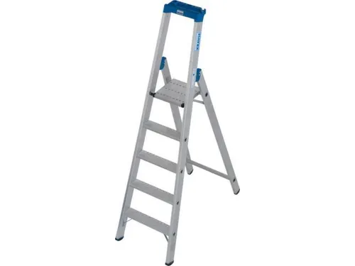 industriële ladder,eenzijdig,5treden m. R13-laag,treden met profiel