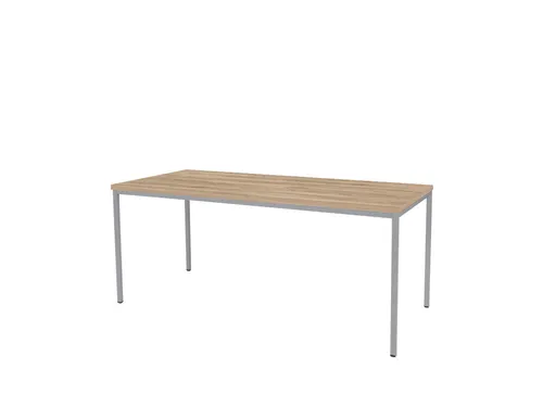 Domino Basic Tafel Vaste Hoogte 180x80 honey castello alu 4-poots