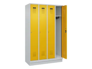 locker,HxBxD 1950x1200x500mm,4vak,vak B 300mm,cil.-slot,sokkel - 2