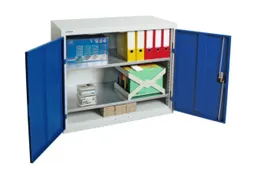 Kast Met Openslaande Deuren 900x1000x500mm 2legborden Staal