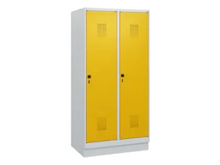 schoollocker,HxBxD 1630x800x500mm,2vak,vak B 400mm,draaigrendel,sokkel - 2
