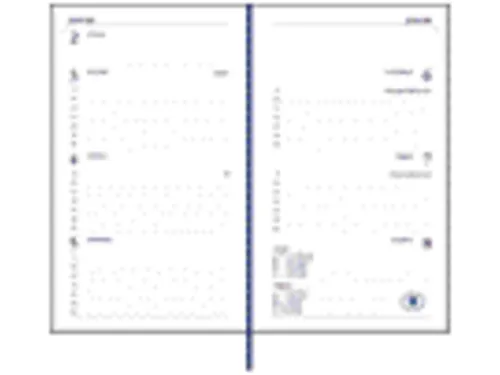 Agenda 2027 Ryam Memoplan 7 Mundior 7dagen/2pagina's bordeaux