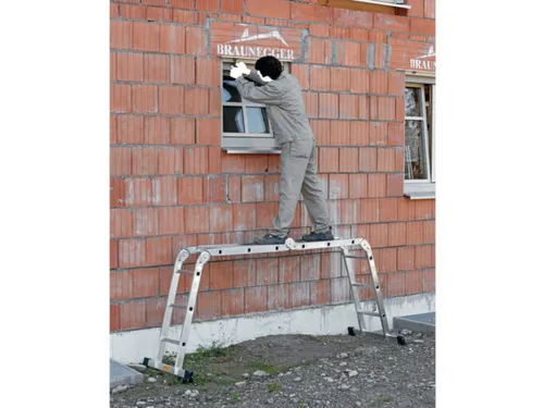Vouwladder Aluminium 4X4Sporten Aanlegladder L 4 74M