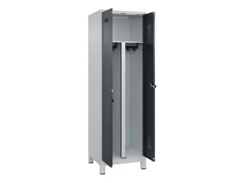 PBM-locker,HxBxD 1950x600x500mm,2vak,vak B 300mm,draaigrendel