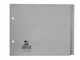 Tabbladen Set A-Z PP A4 2-Gaats 20 Tabs Grijs - 1