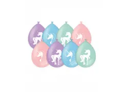 Balonnen Pastel Eenhoorn 30cm Party balloons Unicorn 8 stuks