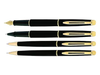 Rollerpen Waterman Hémisphère Matt Black GT Fijn Zwarte inkt - 2