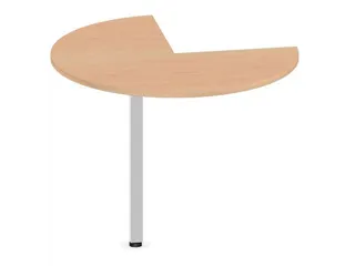 aanbouwtafel,i.h.v.,HxØ 720-840x1000mm,driekwartrond,NE-esdoorn - 1