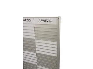 Menoor In-Uit bord 45 namen Aluminium Aanwezig/Afwezig Wit - 3