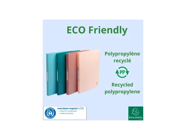 Classeur 4an 15mm PP A4 SKANDI coul.as