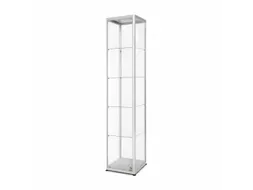 Glazen Vitrinekast LED Verlicht 40x40x200cm