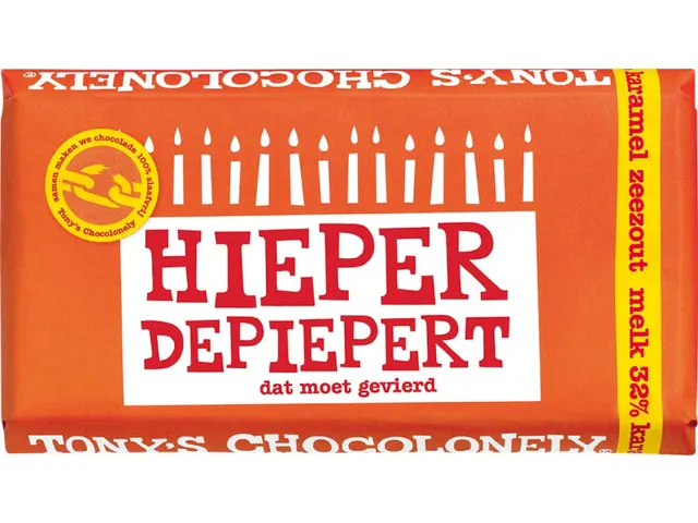 Chocolade Tony's Chocolonely 180gr melk zeezout Hieper de Piepert
