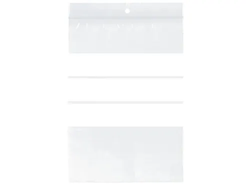gripzak Raadhuis 100x150mm met schrijfvlak, doos a 8000 stuks