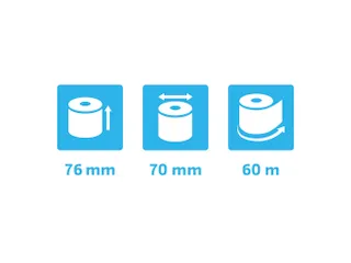 Exacompta Kassarol 40991E Wit 76mmx70mmx12mm x 60m 55 Gram - 5