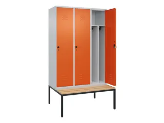 locker voor scheiding van kleding,HxBxD 2120x1200x815mm,3vak - 2
