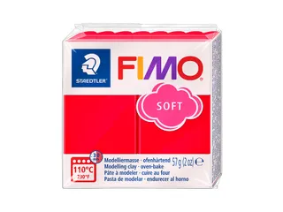 Boetseerklei Fimo soft 57 gram Indisch rood - 1