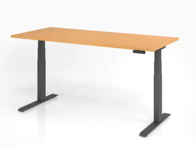 Elektrisch in hgte vst. zit-sta-bureau,HxBxD 640-1290x1800x800mm
