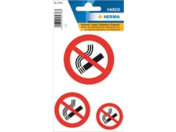 Waarschuwings Etiket Herma 5736 Niet Roken 3 stuks