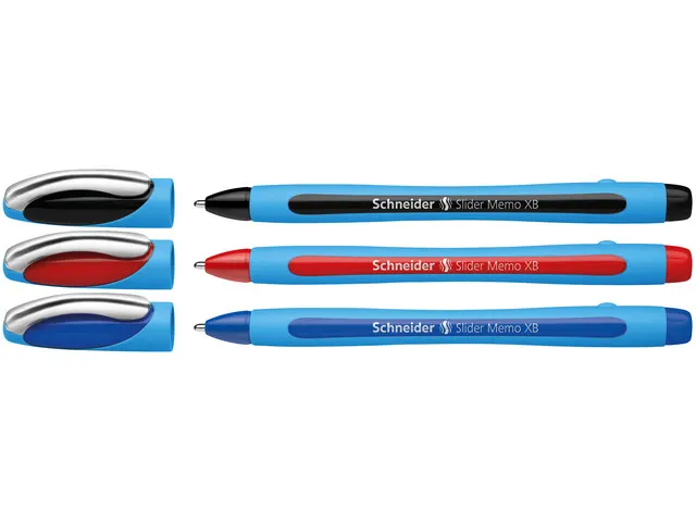 Stylo a bille Schneider Slider Memo XB ass. Étui de 3 pcs